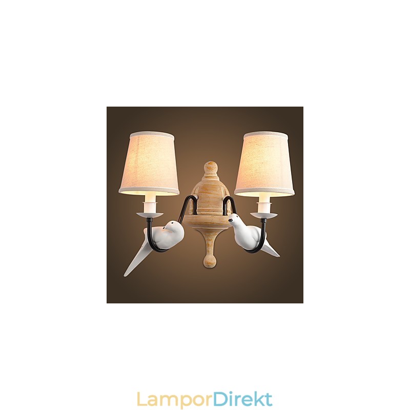 Rustik Lodge Enkel Vintagemålning Funktion Ambient Light Wall Sconces Wall Light