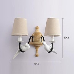 Rustik Lodge Enkel Vintagemålning Funktion Ambient Light Wall Sconces Wall Light