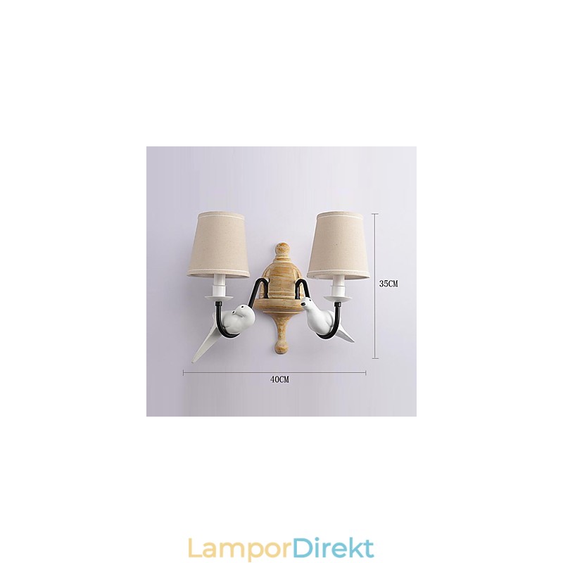Rustik Lodge Enkel Vintagemålning Funktion Ambient Light Wall Sconces Wall Light