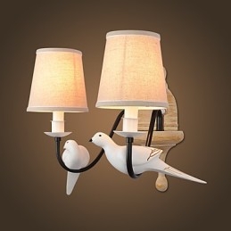 Rustik Lodge Enkel Vintagemålning Funktion Ambient Light Wall Sconces Wall Light