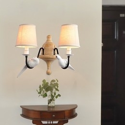 Rustik Lodge Enkel Vintagemålning Funktion Ambient Light Wall Sconces Wall Light