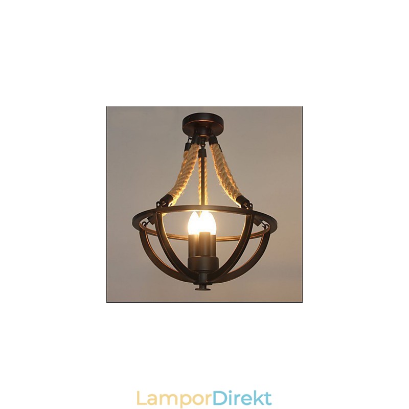 American Ceiling Retro Rope Simple Lamp