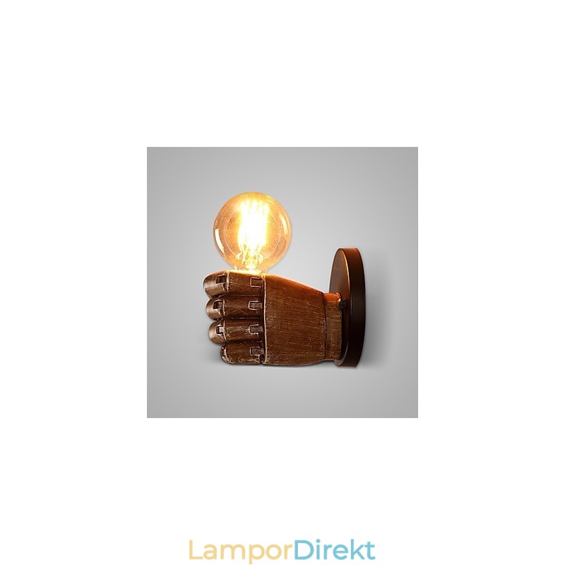 Loft Industriell Café Vägglampa Resin Vägglampa Lodge Antik Vintage Retro Målning Funktion För Mini Style Ambient Light Vägglampor Vägglampa