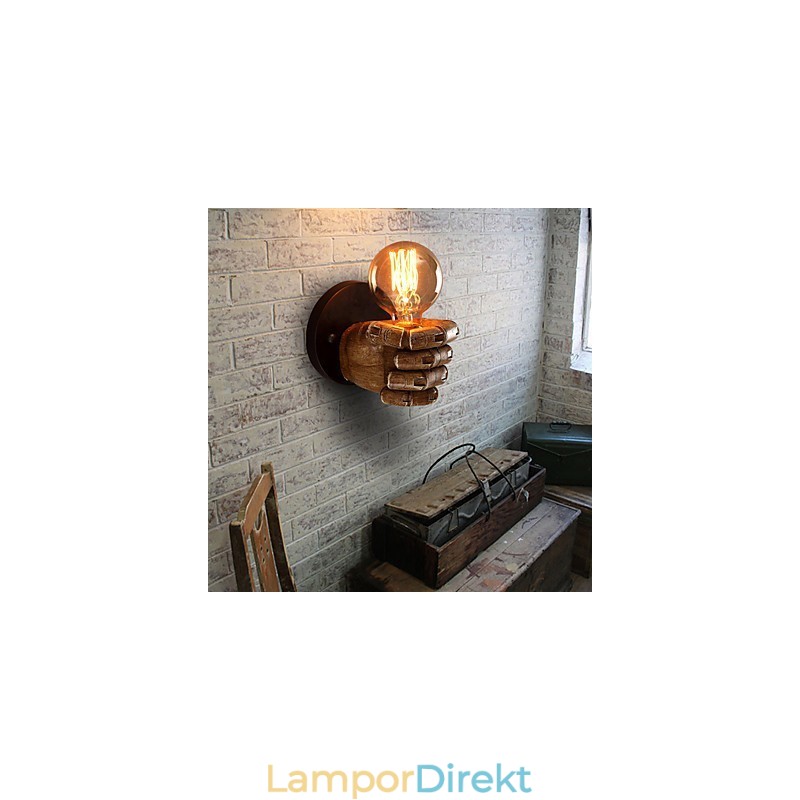 Loft Industriell Café Vägglampa Resin Vägglampa Lodge Antik Vintage Retro Målning Funktion För Mini Style Ambient Light Vägglampor Vägglampa