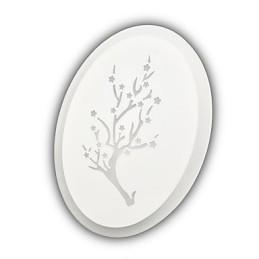 Plommon Snidad Akryl Scrub Vägglampa Rundformad Sänglampa Korridorljus Varmvit Ac220V