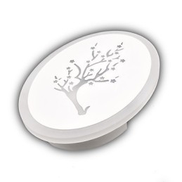 Plommon Snidad Akryl Scrub Vägglampa Rundformad Sänglampa Korridorljus Varmvit Ac220V