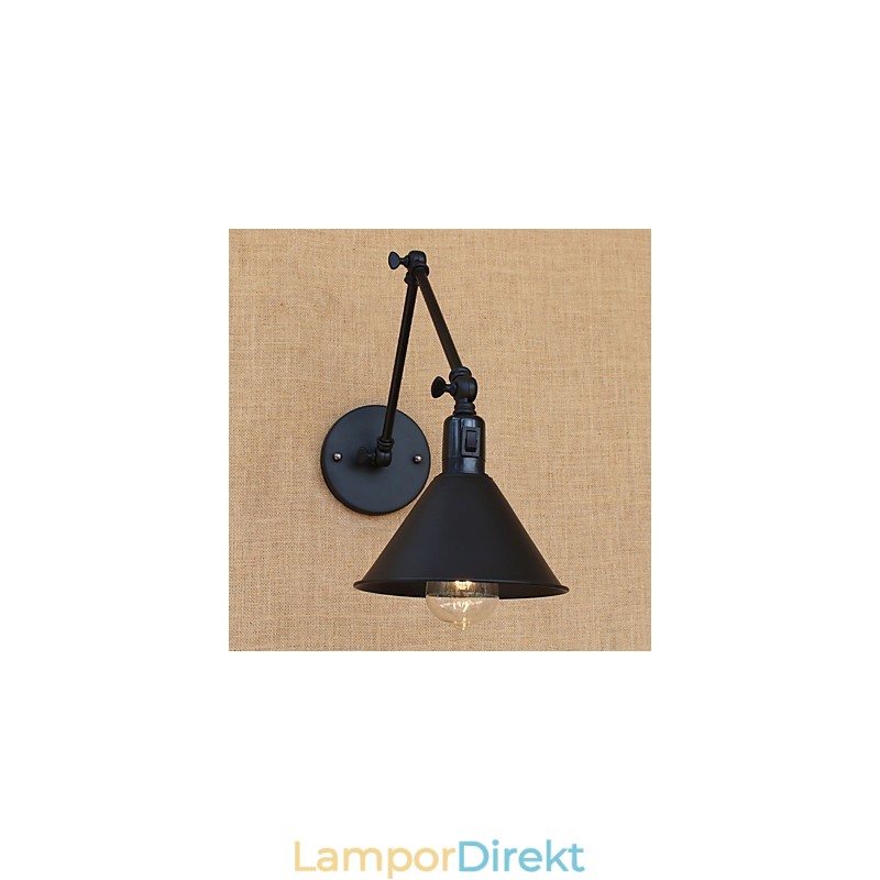 Country Retro Målningsfunktion För Mini Style Swing Arm Ögonskydd Downlight Swing Arm Lights