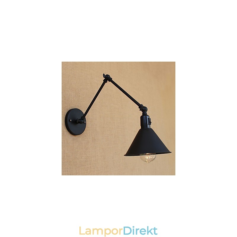 Country Retro Målningsfunktion För Mini Style Swing Arm Ögonskydd Downlight Swing Arm Lights