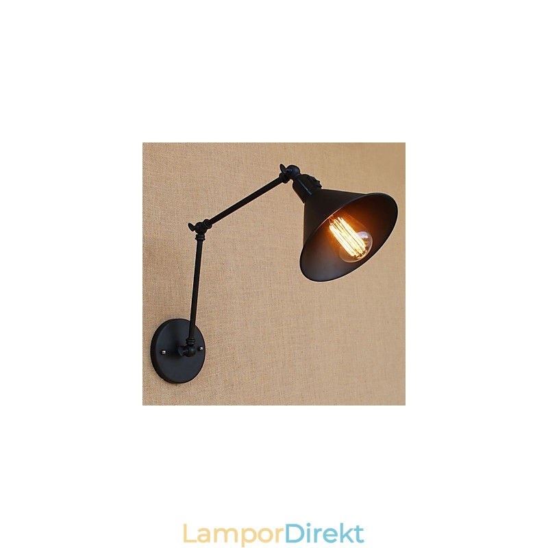 Country Retro Målningsfunktion För Mini Style Swing Arm Ögonskydd Downlight Swing Arm Lights