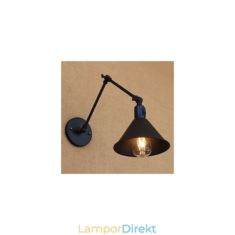 Country Retro Målningsfunktion För Mini Style Swing Arm Ögonskydd Downlight Swing Arm Lights