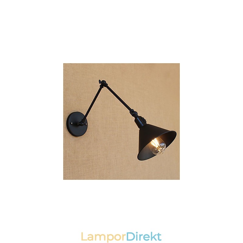 Country Retro Målningsfunktion För Mini Style Swing Arm Ögonskydd Downlight Swing Arm Lights