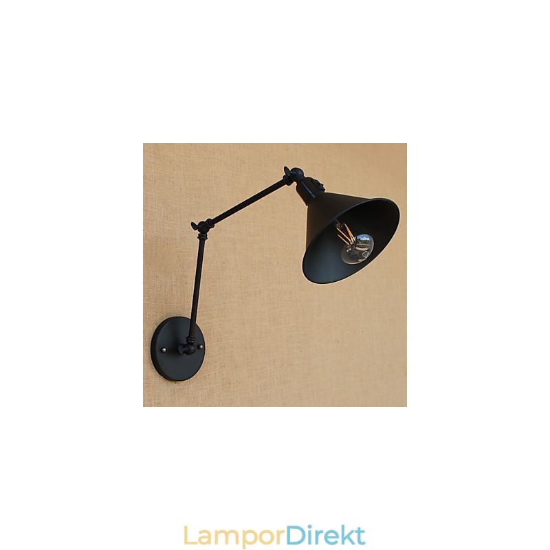 Country Retro Målningsfunktion För Mini Style Swing Arm Ögonskydd Downlight Swing Arm Lights