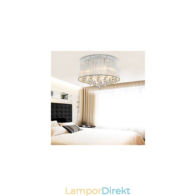 Taklampa Modern Crystal 4 Lampor