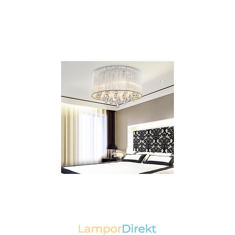 Taklampa Modern Crystal 4 Lampor