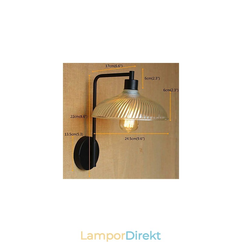 Rustik Lodge Country Black Oxide Finish Funktion För Svängarmsljus