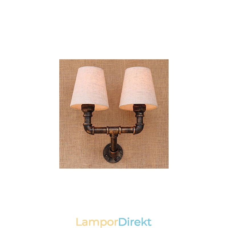 Rustik Lodge Mässing Funktion För Ambient Light Wall Sconces Vägglampa