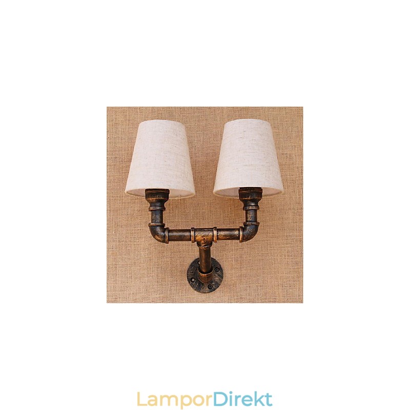 Rustik Lodge Mässing Funktion För Ambient Light Wall Sconces Vägglampa
