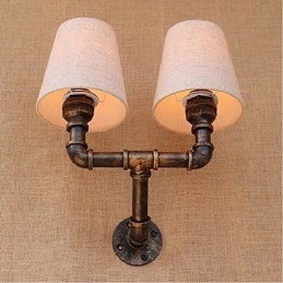 Rustik Lodge Mässing Funktion För Ambient Light Wall Sconces Vägglampa