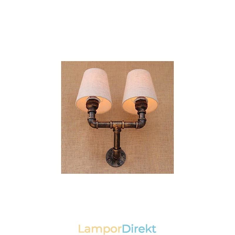 Rustik Lodge Mässing Funktion För Ambient Light Wall Sconces Vägglampa