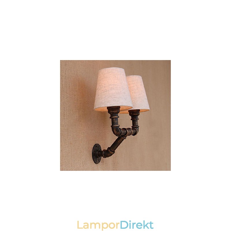 Rustik Lodge Mässing Funktion För Ambient Light Wall Sconces Vägglampa