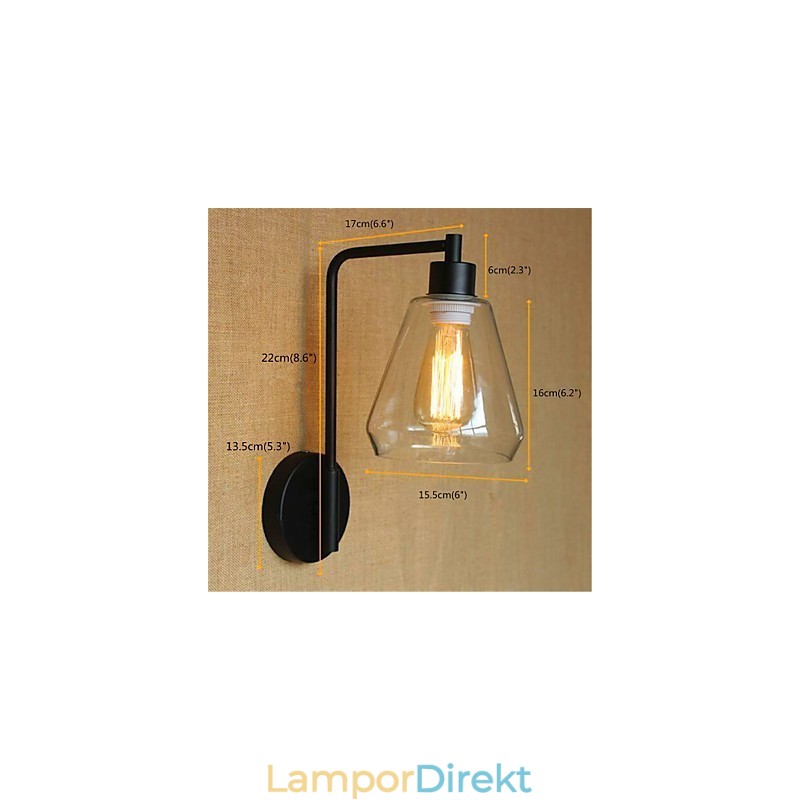 Rustik Lodge Country Black Oxide Finish Funktion För Svängarmsljus