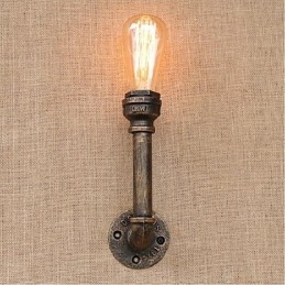 Nostalgi Enkel Vattenpipa Dekorativ Liten Vägglampa Vägglampa