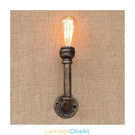 Nostalgi Enkel Vattenpipa Dekorativ Liten Vägglampa Vägglampa Nostalgi Enkel Vattenpipa Dekorativ Liten Vägglampa Vägglampa