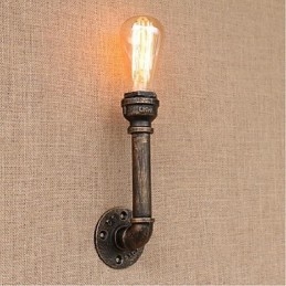 Nostalgi Enkel Vattenpipa Dekorativ Liten Vägglampa Vägglampa
