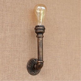 Nostalgi Enkel Vattenpipa Dekorativ Liten Vägglampa Vägglampa