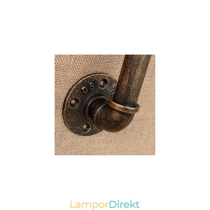 Nostalgi Enkel Vattenpipa Dekorativ Liten Vägglampa Vägglampa
