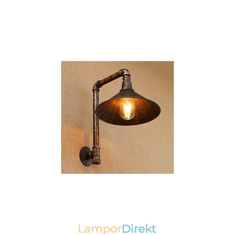 Rustik Lodge Country Antik Mässing Funktion För Ambient Light Wall Sconces Wall Light