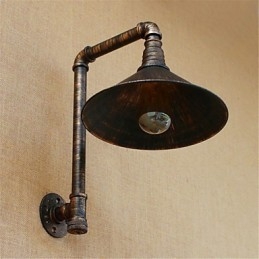 Rustik Lodge Country Antik Mässing Funktion För Ambient Light Wall Sconces Wall Light