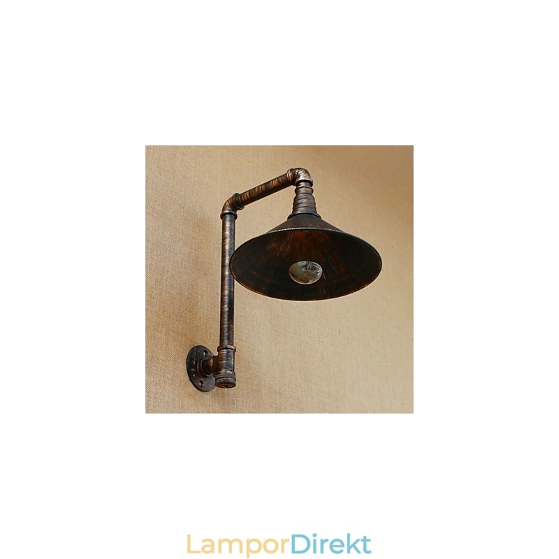 Rustik Lodge Country Antik Mässing Funktion För Ambient Light Wall Sconces Wall Light