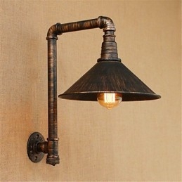 Rustik Lodge Country Antik Mässing Funktion För Ambient Light Wall Sconces Wall Light