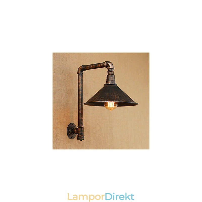 Rustik Lodge Country Antik Mässing Funktion För Ambient Light Wall Sconces Wall Light