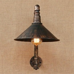 Rustik Lodge Country Antik Mässing Funktion För Ambient Light Wall Sconces Wall Light