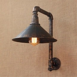 Rustik Lodge Country Antik Mässing Funktion För Ambient Light Wall Sconces Wall Light