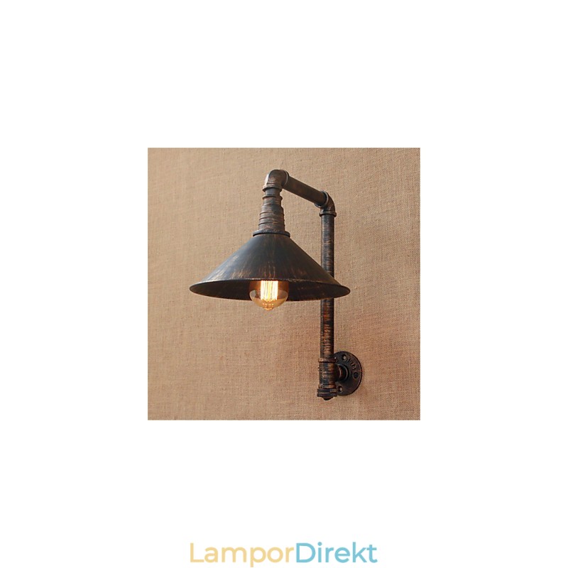 Rustik Lodge Country Antik Mässing Funktion För Ambient Light Wall Sconces Wall Light
