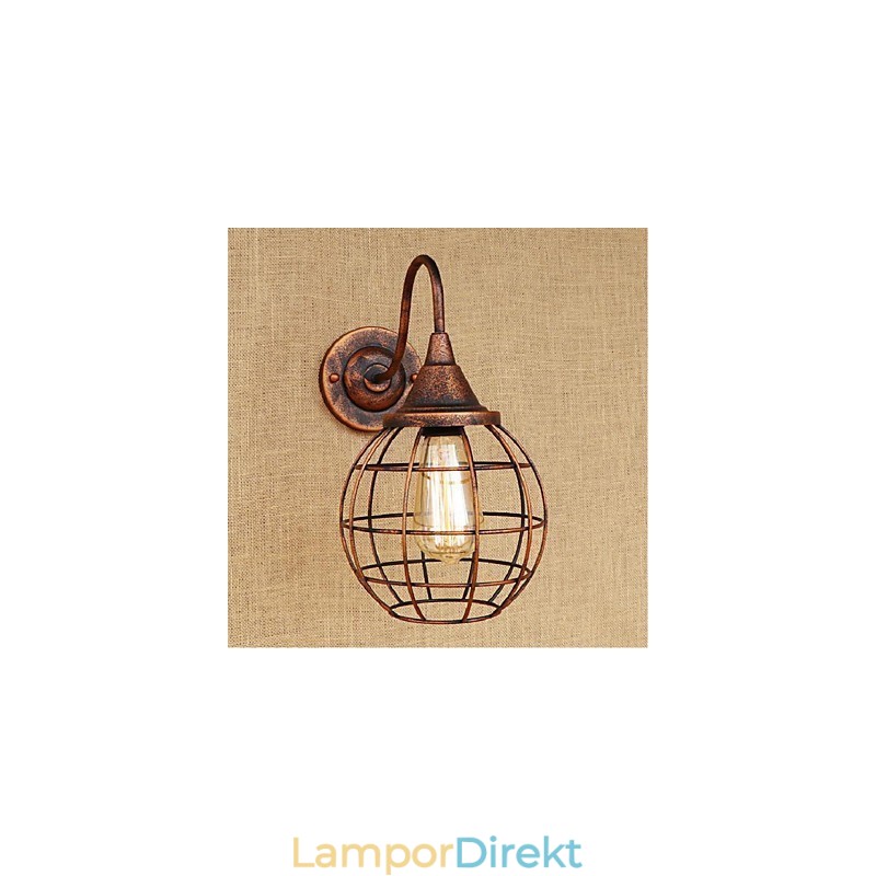 Enkel Och Retro Kreativ Personlighet Rost Färg Amerikansk Vägglampa Vägglampor Vägglampa