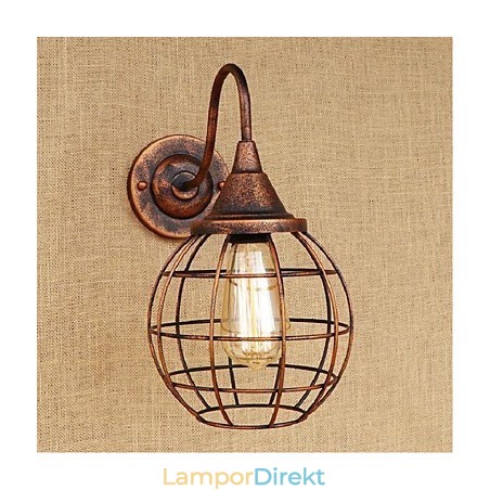 Enkel Och Retro Kreativ Personlighet Rost Färg Amerikansk Vägglampa Vägglampor Vägglampa Enkel Och Retro Kreativ Personlighet Rost Färg Amerikansk Vägglampa Vägglampor Vägglampa