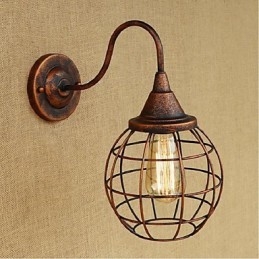Enkel Och Retro Kreativ Personlighet Rost Färg Amerikansk Vägglampa Vägglampor Vägglampa