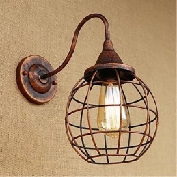 Enkel Och Retro Kreativ Personlighet Rost Färg Amerikansk Vägglampa Vägglampor Vägglampa
