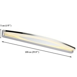 Super Lång Modern Badrumsbelysning Modern Vägglampa I Metall