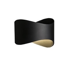 Modern Och Modern Svartoxidfinishfunktion För Mini Style Ambient Light Wall Sconces Wall Light