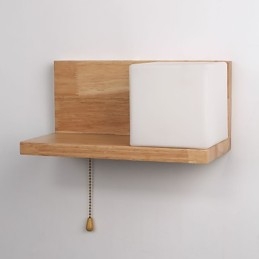 Trä Vägglampetter Max Country Style Med Switch