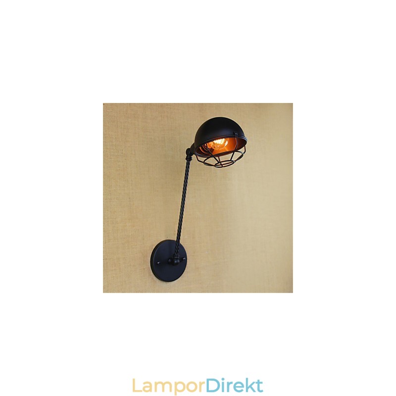 Country Retro Painting Feature För Mini Style Eye Protectiondownlight Vägglampor