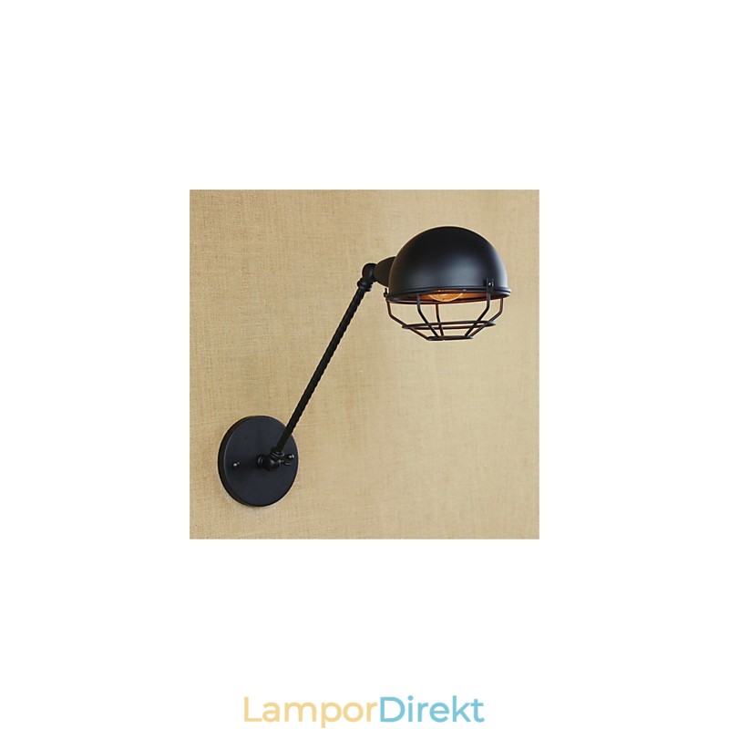 Country Retro Painting Feature För Mini Style Eye Protectiondownlight Vägglampor