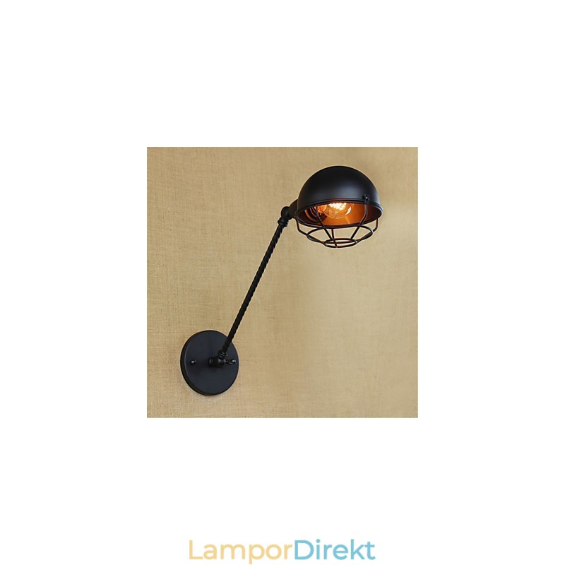 Country Retro Painting Feature För Mini Style Eye Protectiondownlight Vägglampor