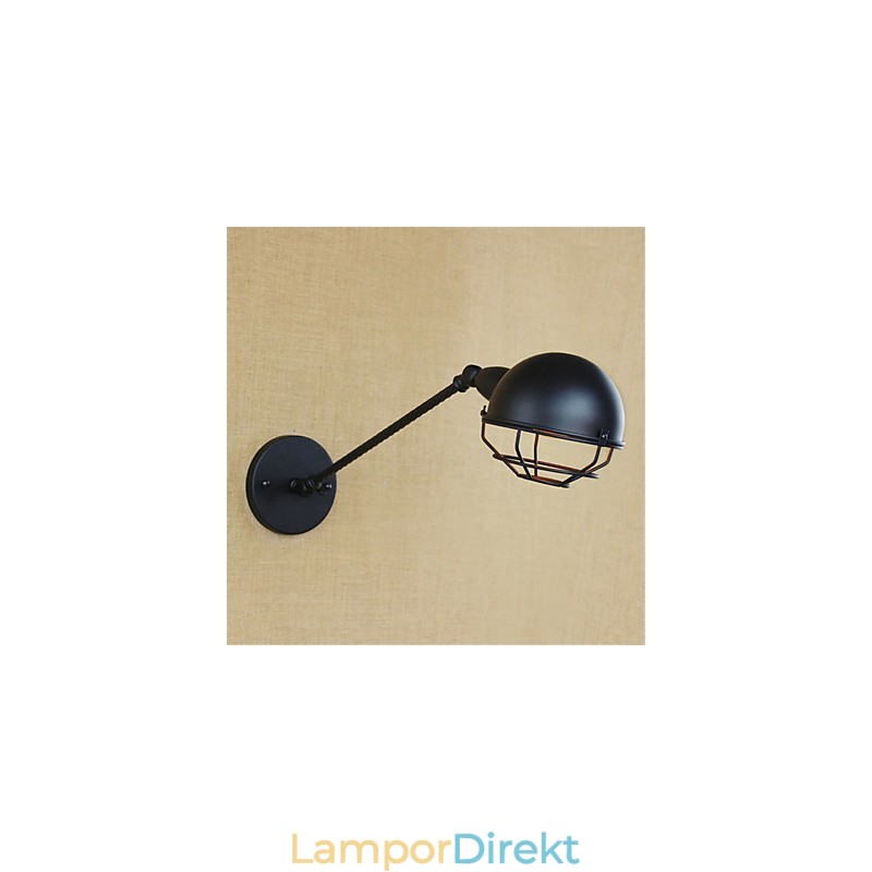 Country Retro Painting Feature För Mini Style Eye Protectiondownlight Vägglampor