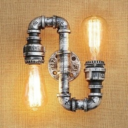 Country Retro Målningsfunktion För Svängarm Ambient Light Wall Sconces Wall Light